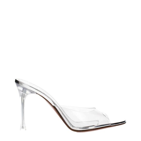 Amina Muaddi Women Forest Green Sandals - Picture 1 of 5